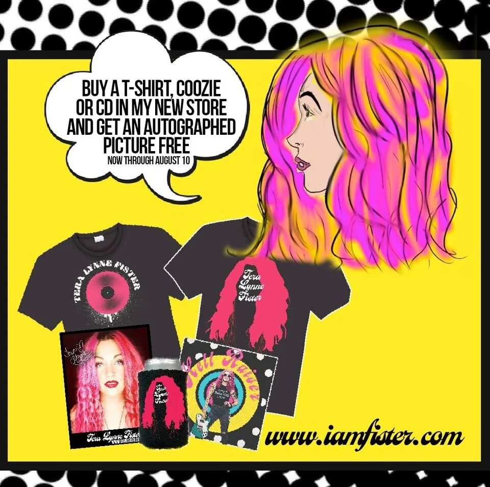 New merch! Grab any item get a free autographed picture! 