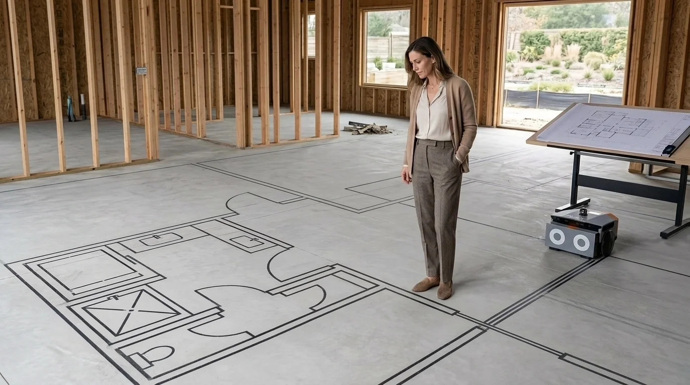 High Precision Construction Layout Matters: Why Every High-End Homeowner Should “Walk Through” the Floor Plan Before Framing