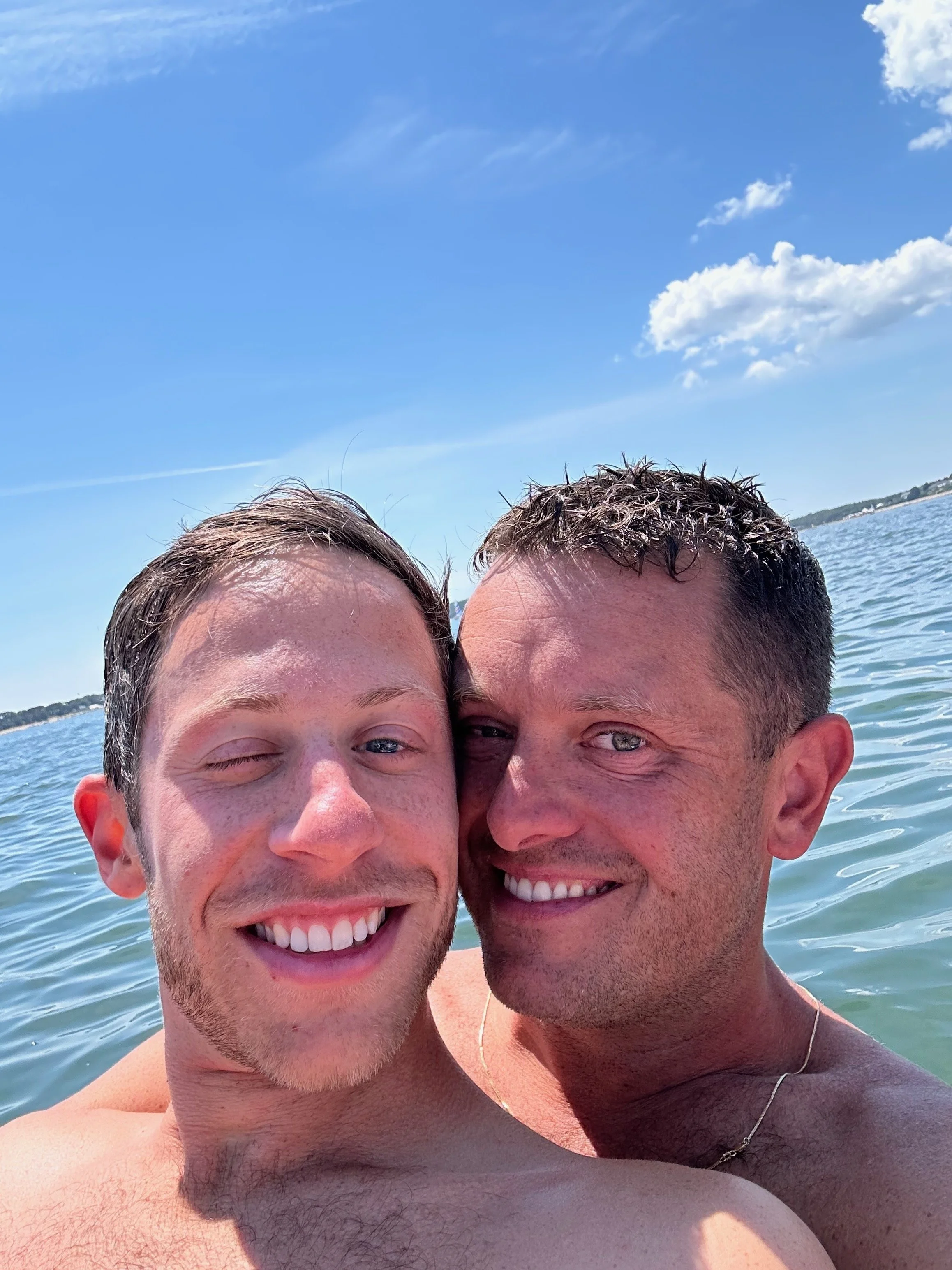 floating in pleasant bay