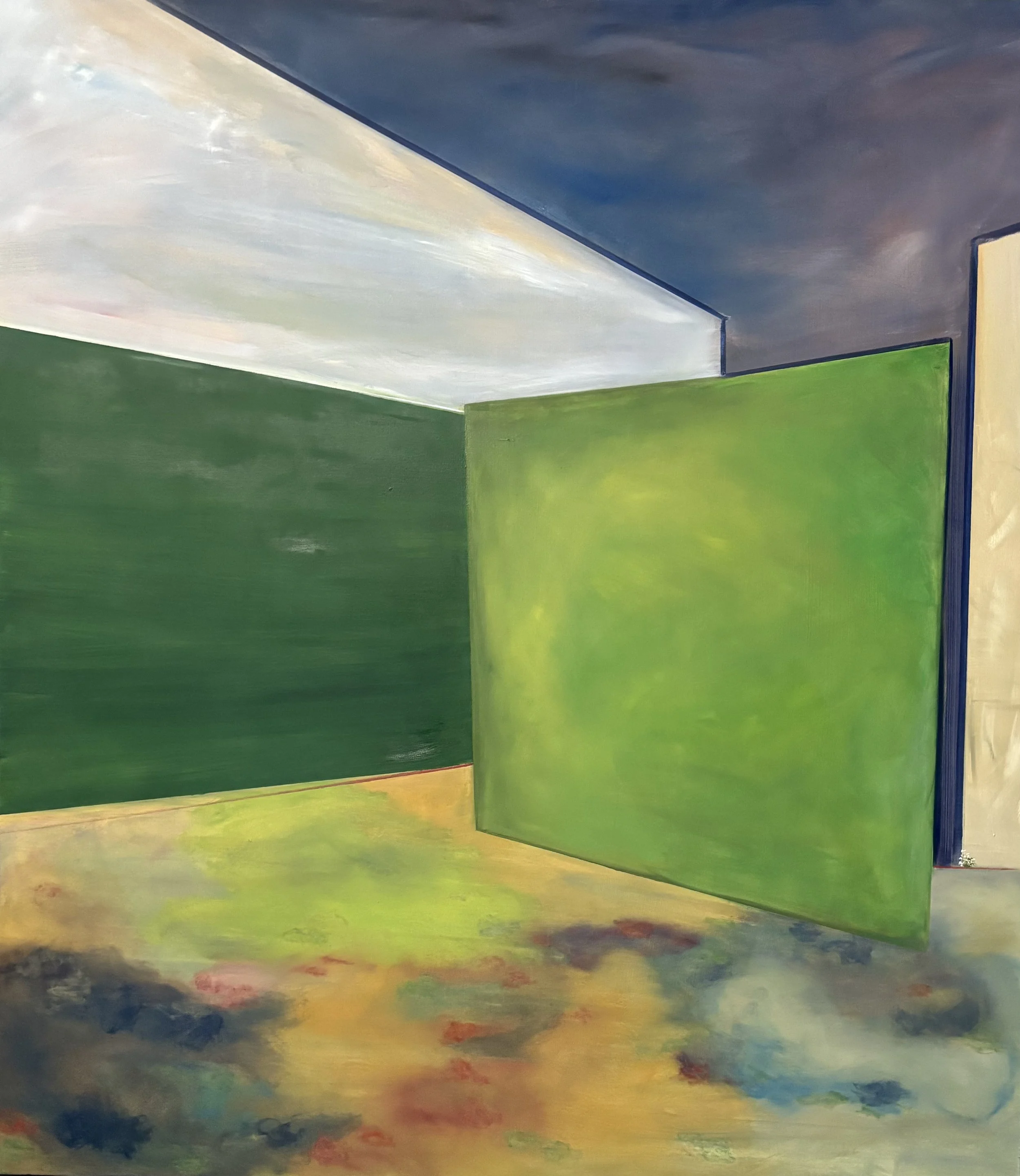 Thriving from the inside, 65x57 inches, Oil on canvas, 2025