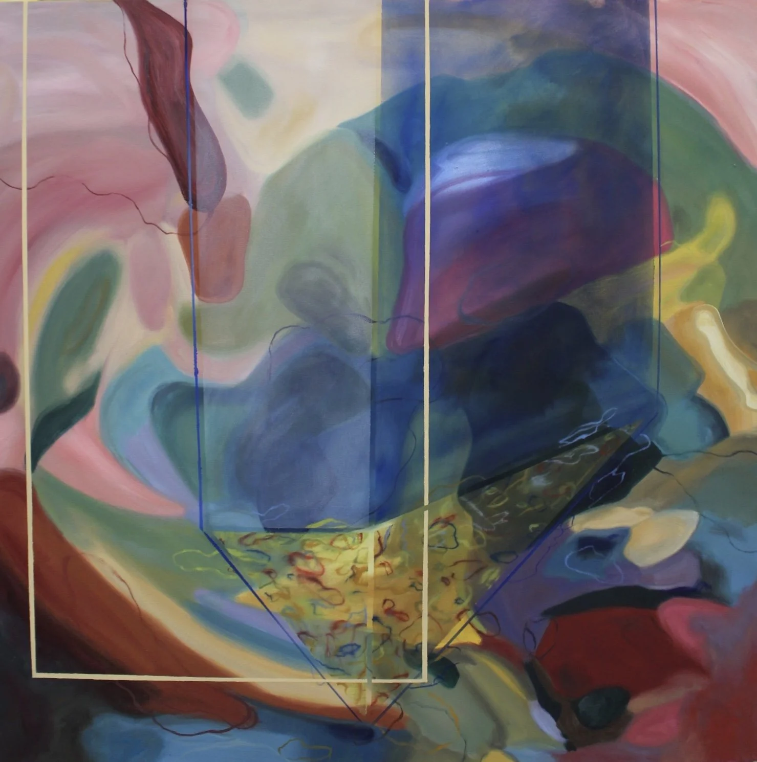 The world were poems,
36x36 inches, Oil on canvas, 2025