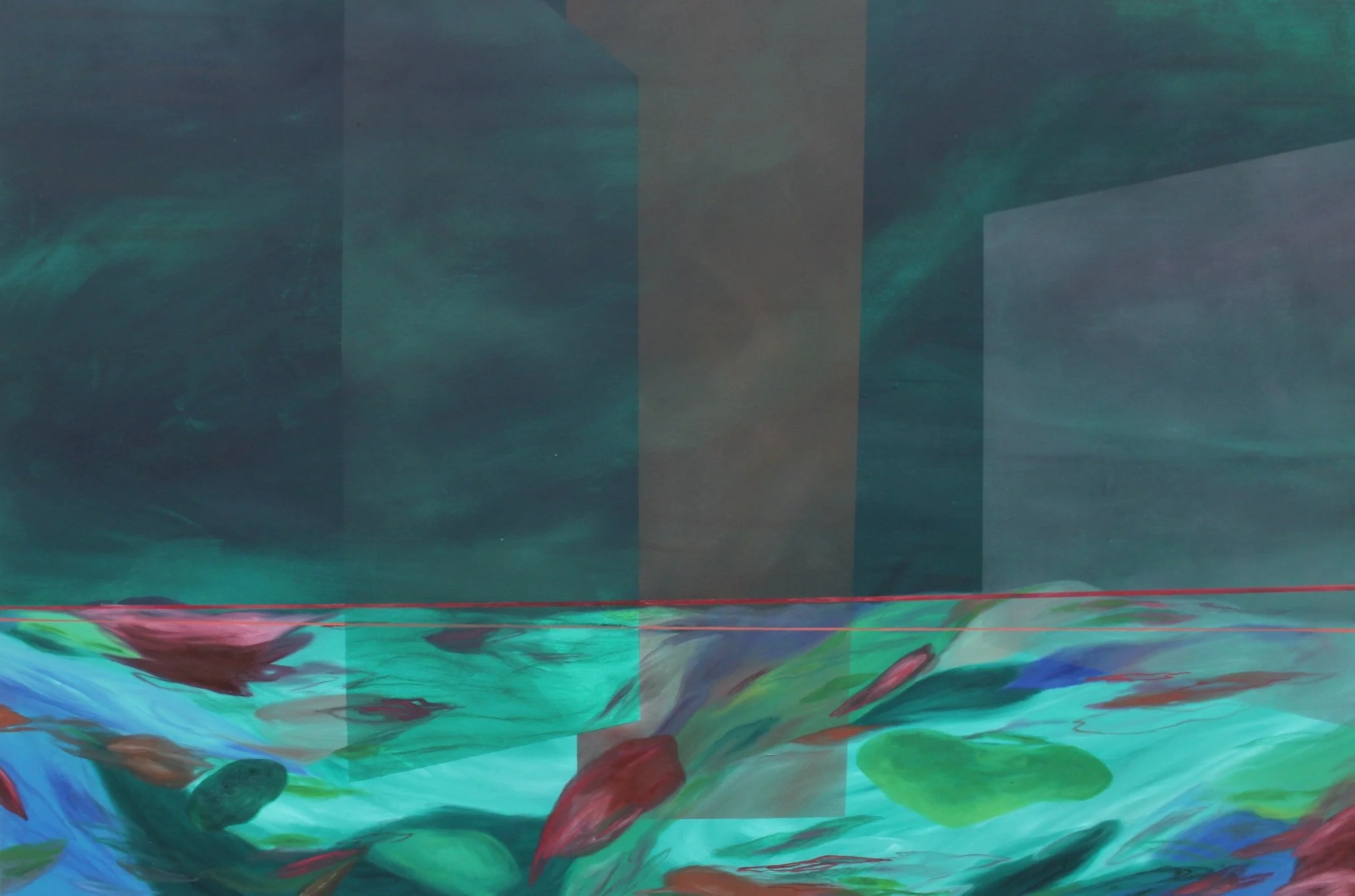To enter a land I dreamt,  40x60 inches, Oil on canvas, 2026