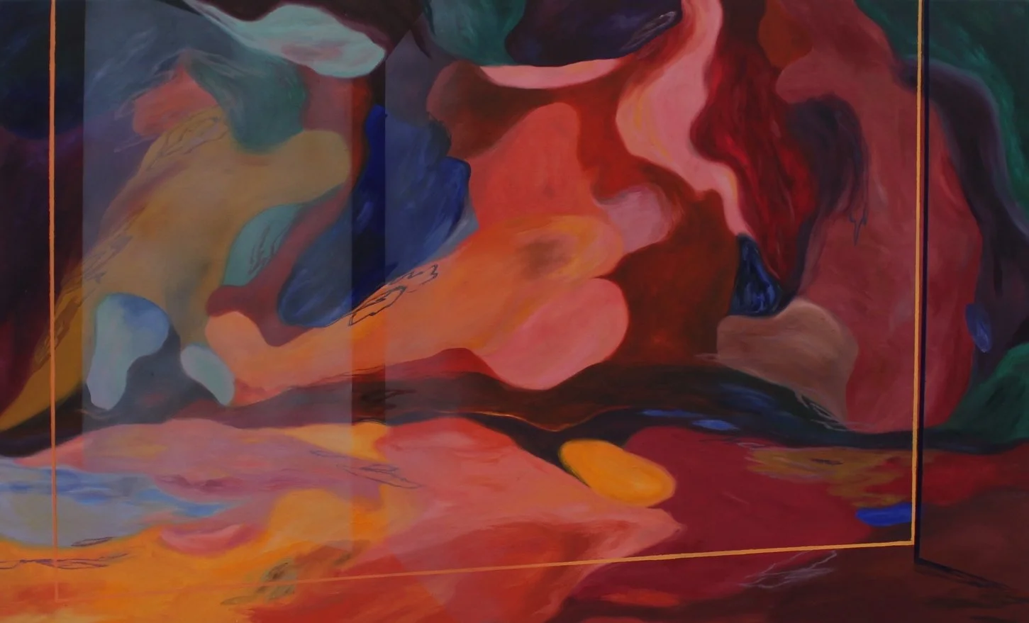 The world we made for ourself, 36x59 inches, Oil on canvas, 2026