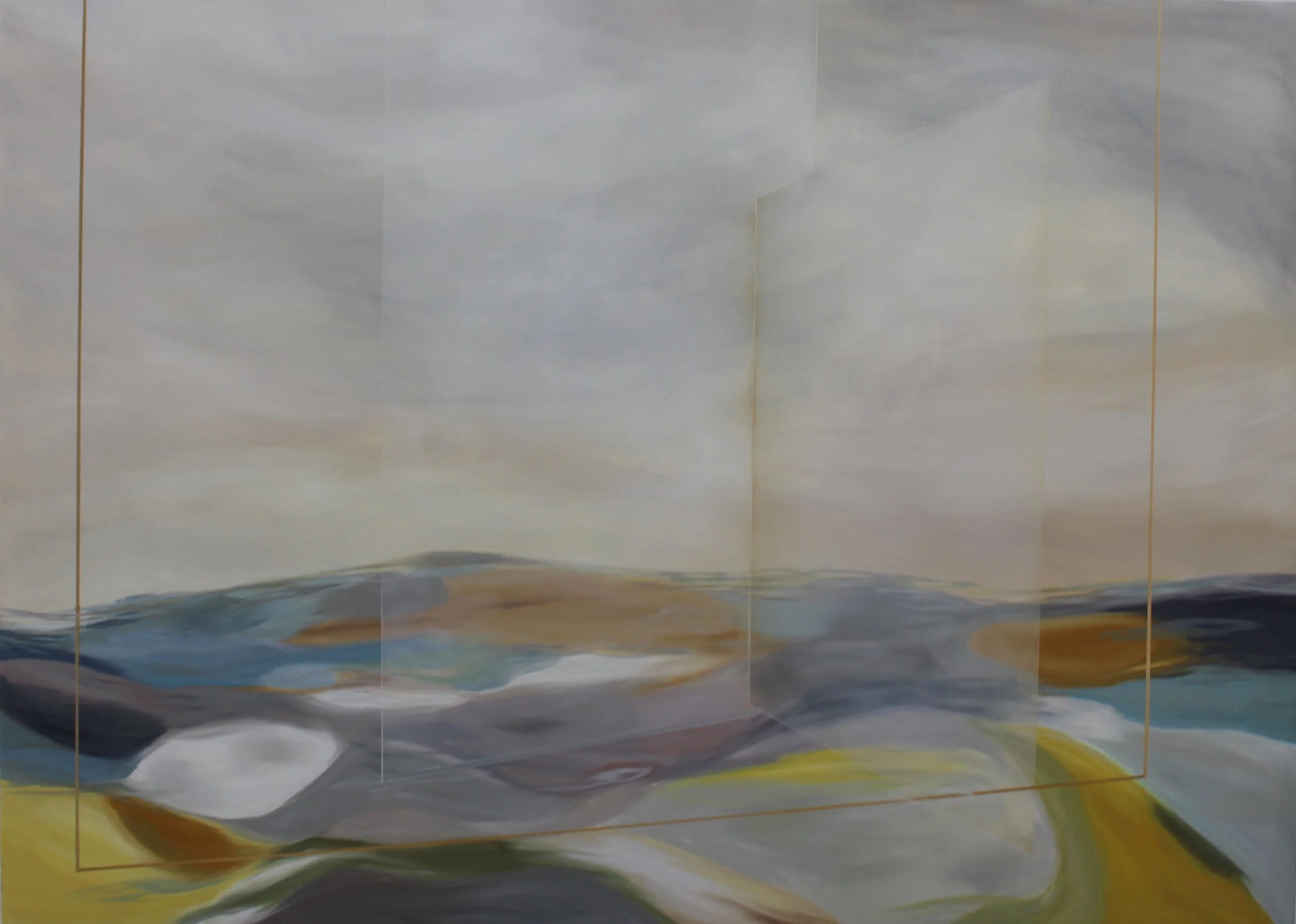 I walked to there, I walked to me 53x74 inches, oil on canvas, 2026