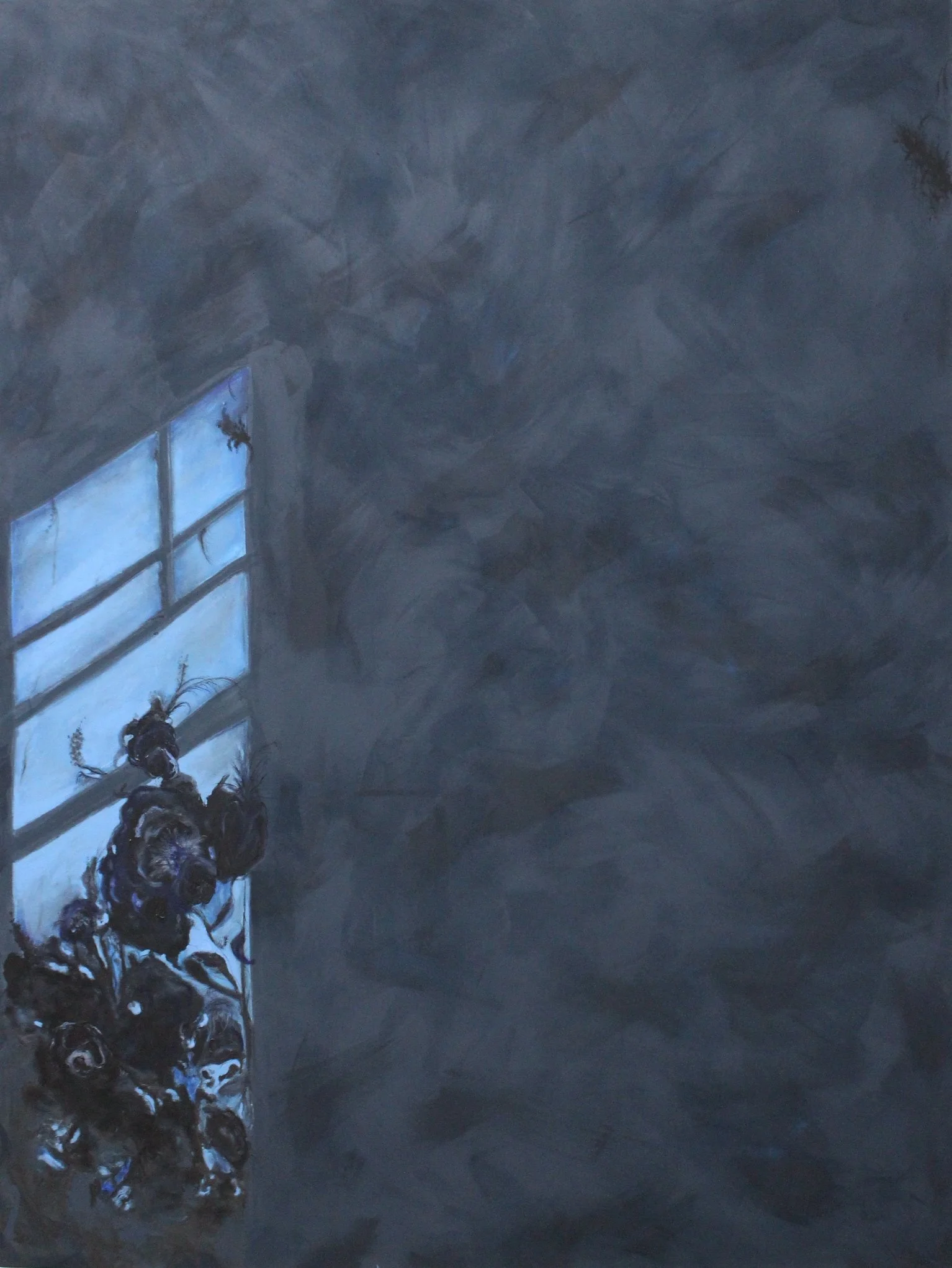 It was behind and above, 69x52 inches, oil on canvas, 2024