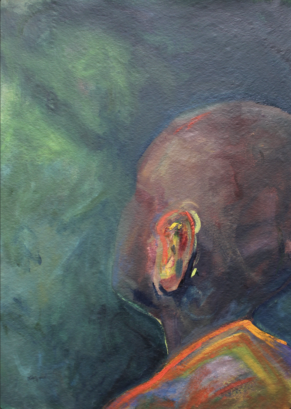 We are standing in the forest no2, 48x35 inches, Oil on canvas, 2023