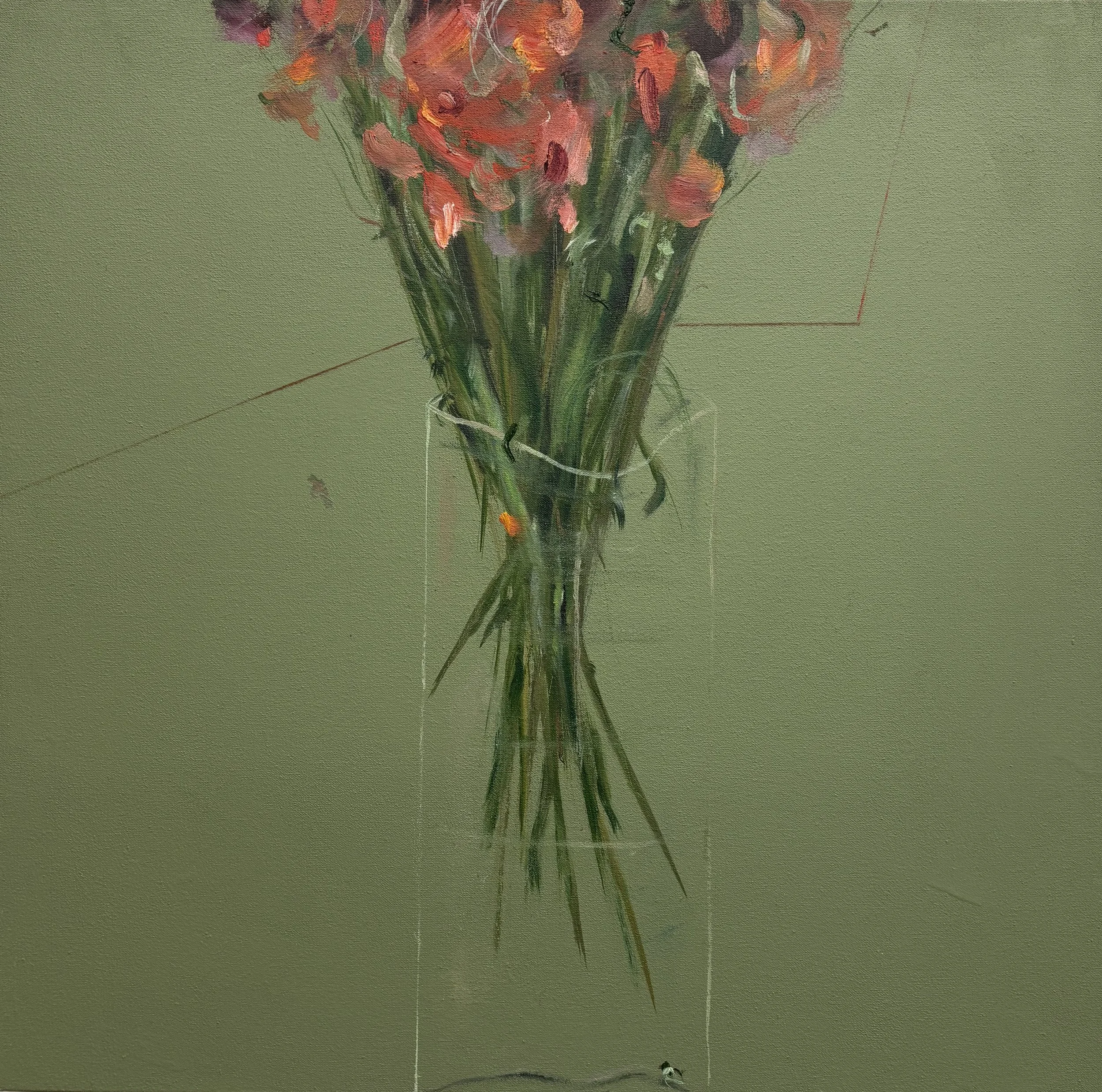 They float and anchor, 24x24 inches, Oil on cnvas, 2024