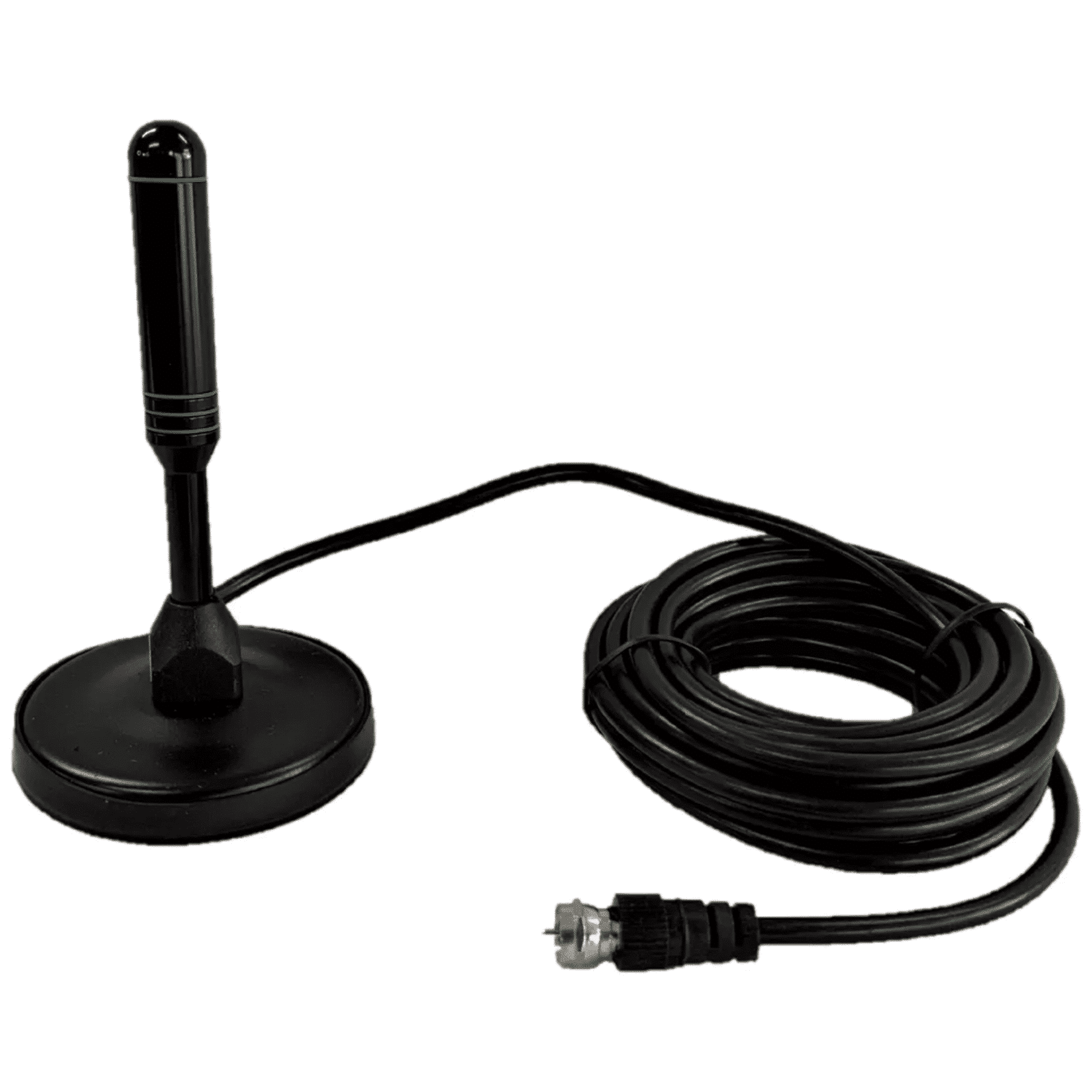 Antena TV Digital Pequeña Magnética Estirable: Con 5 metros de cable