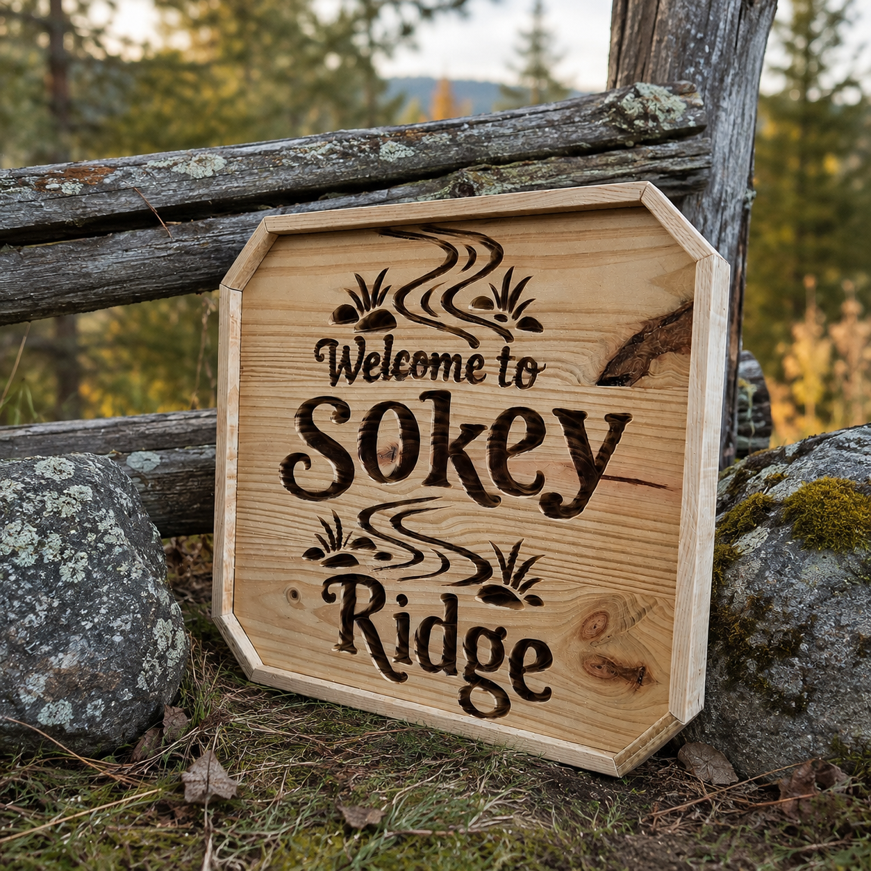 Custom Exterior Welcome Sign