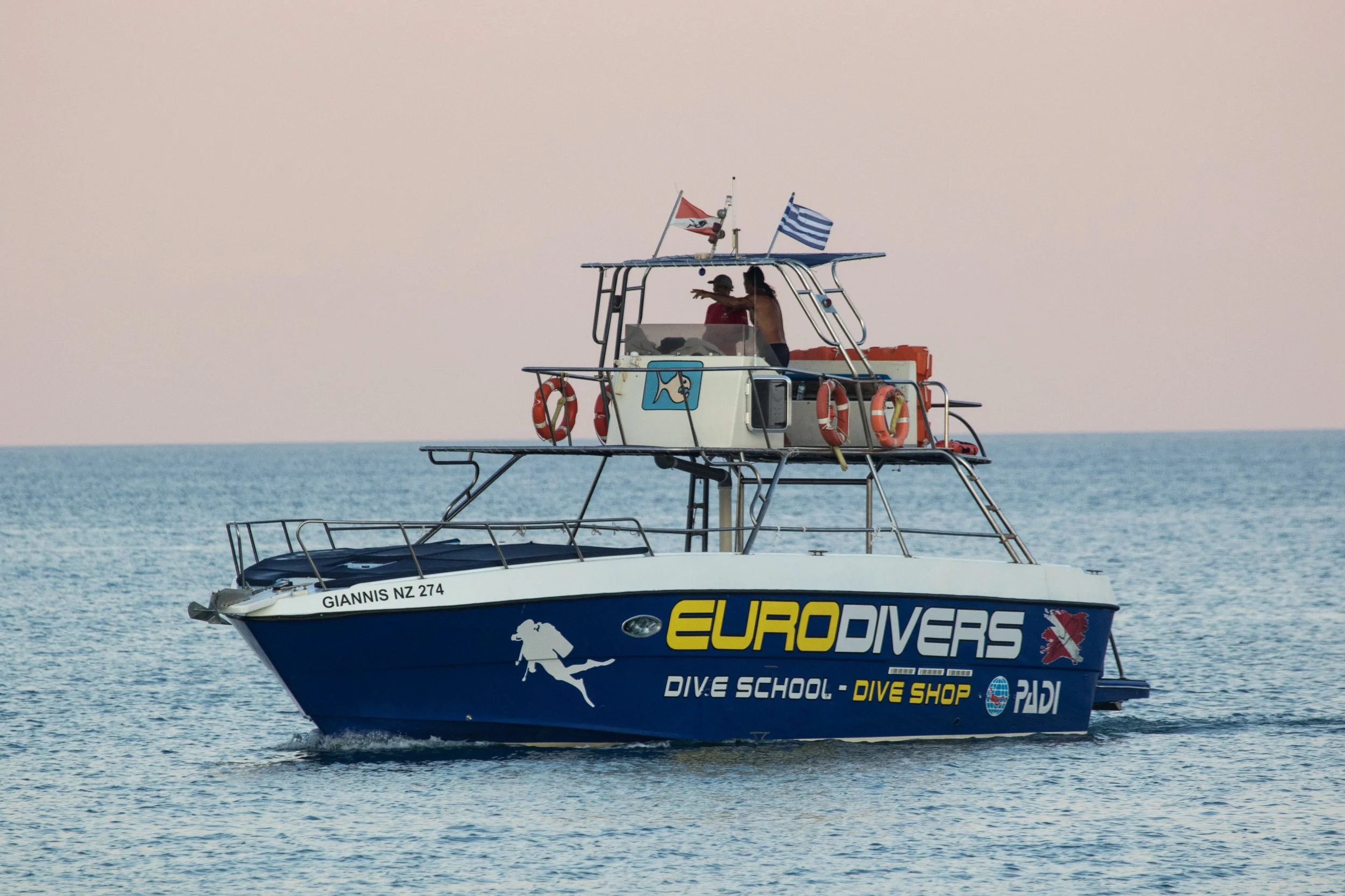 Eurodivers Zante dive boat in Zakynthos Greece