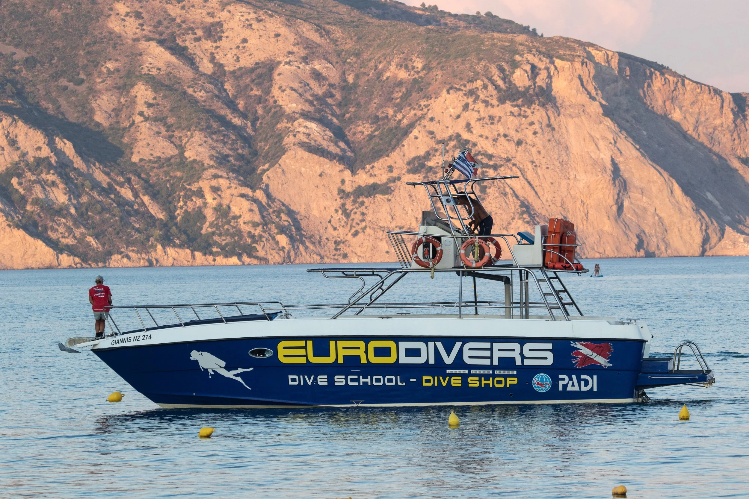 Eurodivers Zante dive boat in Zakynthos Greece