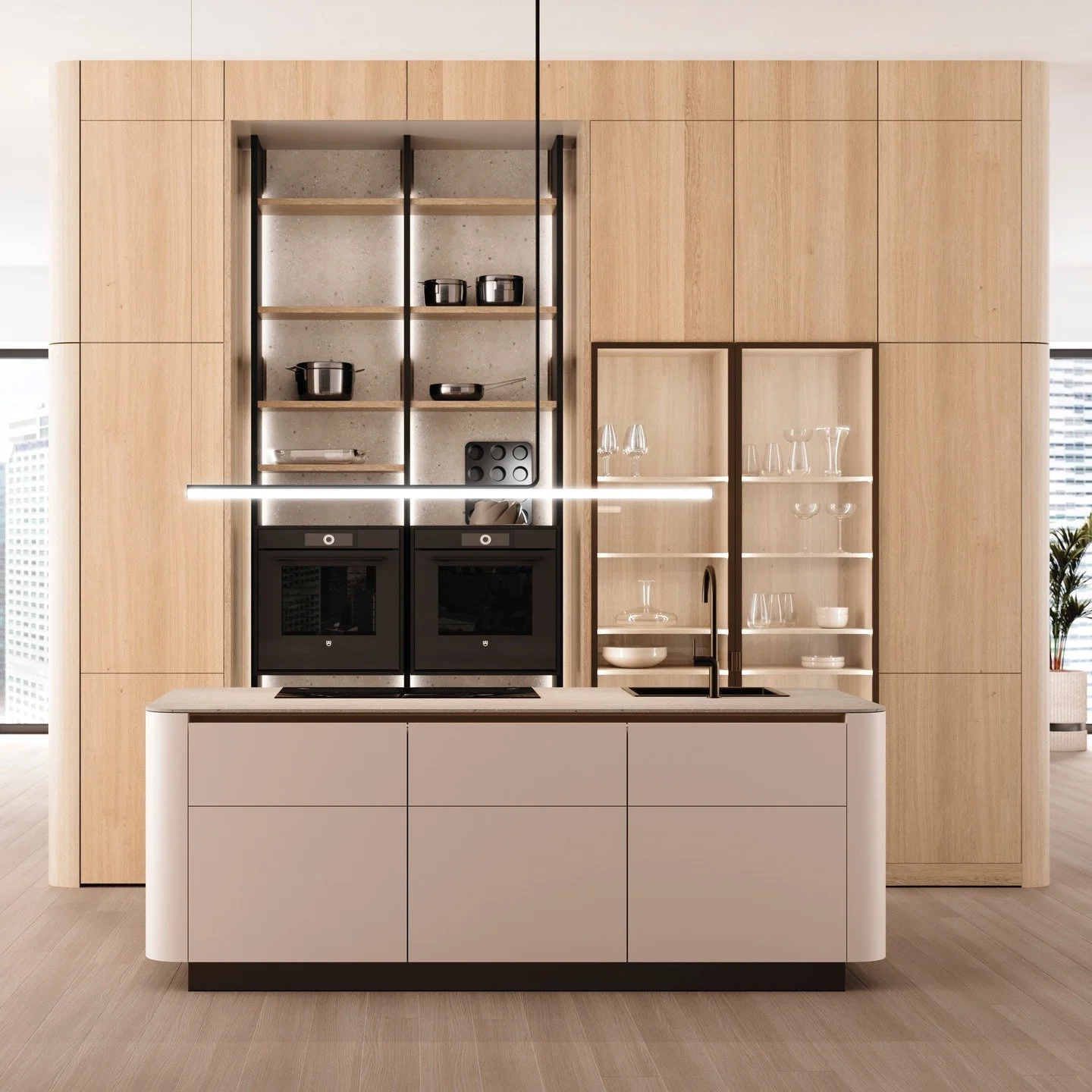 ✨ Mehkoba oblin za popolno harmonijo prostora.
Z novimi zaobljenimi stranicami pohi&scaron;tvenih front LEICHT &scaron;e dodatno raz&scaron;irjamo ustvarjalne možnosti za vrhunsko oblikovanje kuhinj in bivalnih prostorov.
Zaobljene linije ustvarjajo 