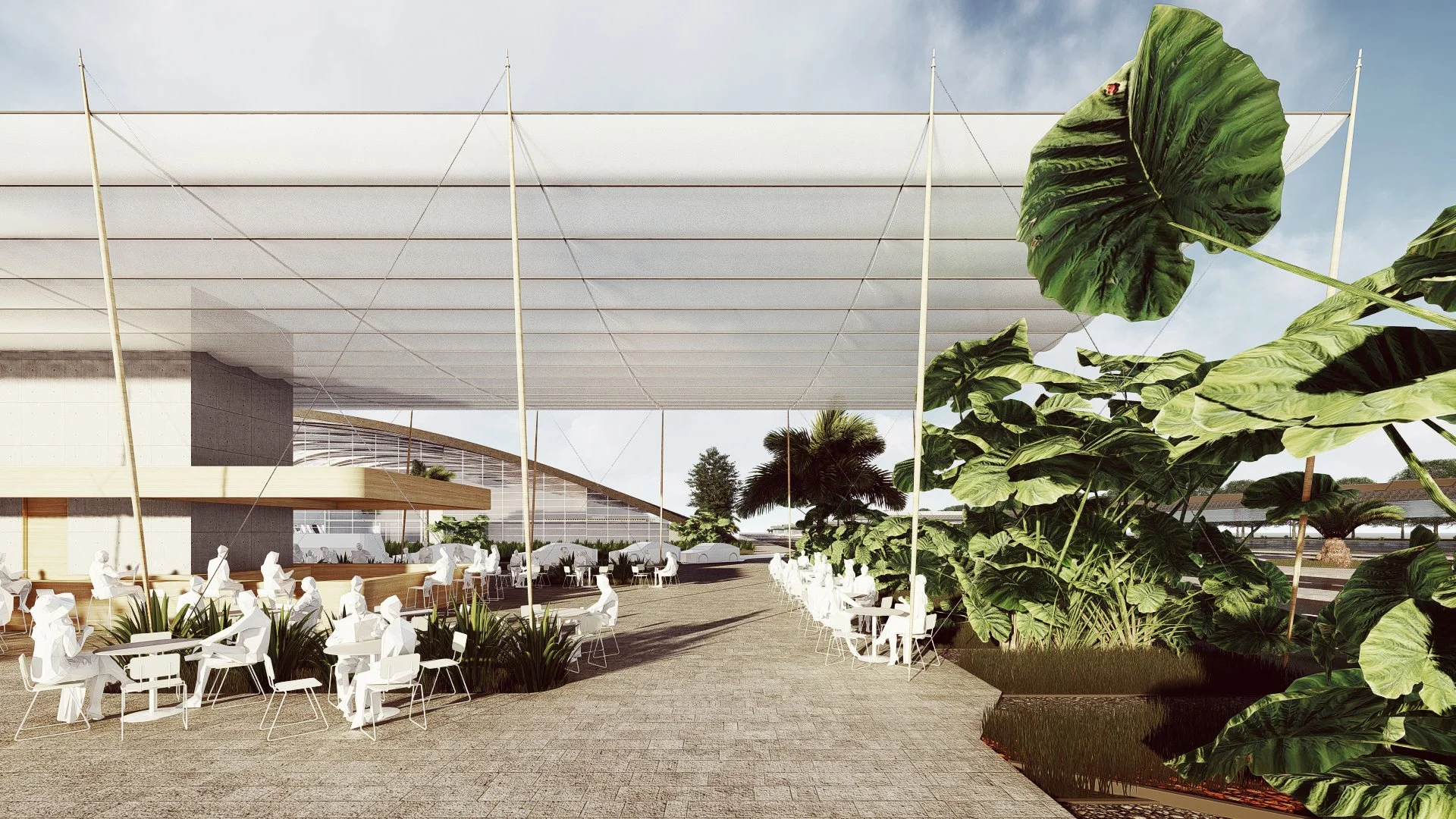 AIRPORT COMPETITION - DESIGNER: FGP - PROJECT LEADER: DAMAA - RENDER AND MODELIG: DAMAA