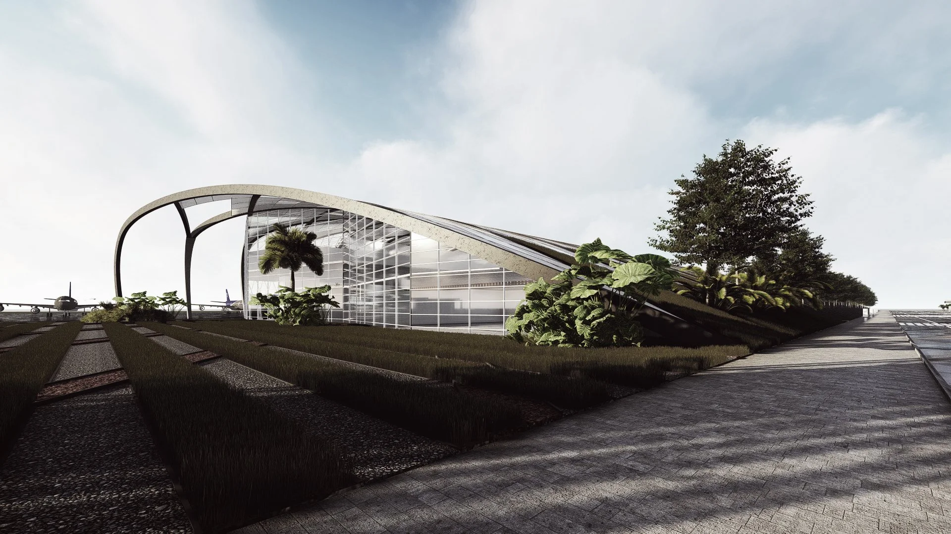 AIRPORT COMPETITION - DESIGNER: FGP - PROJECT LEADER: DAMAA - RENDER: DAMAA