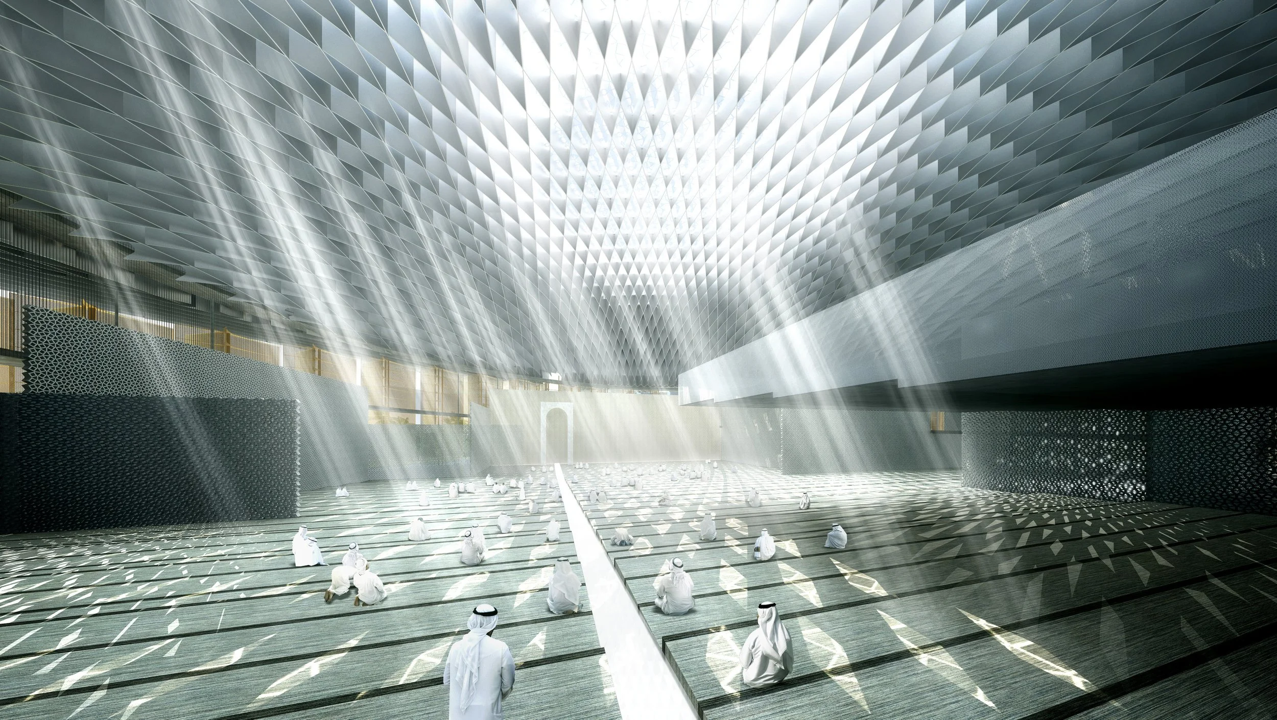 MOSQUE COMPETITION - DESIGNER: FGP - PROJECT LEADER: DAMAA - RENDER: QUANTUM SPACE