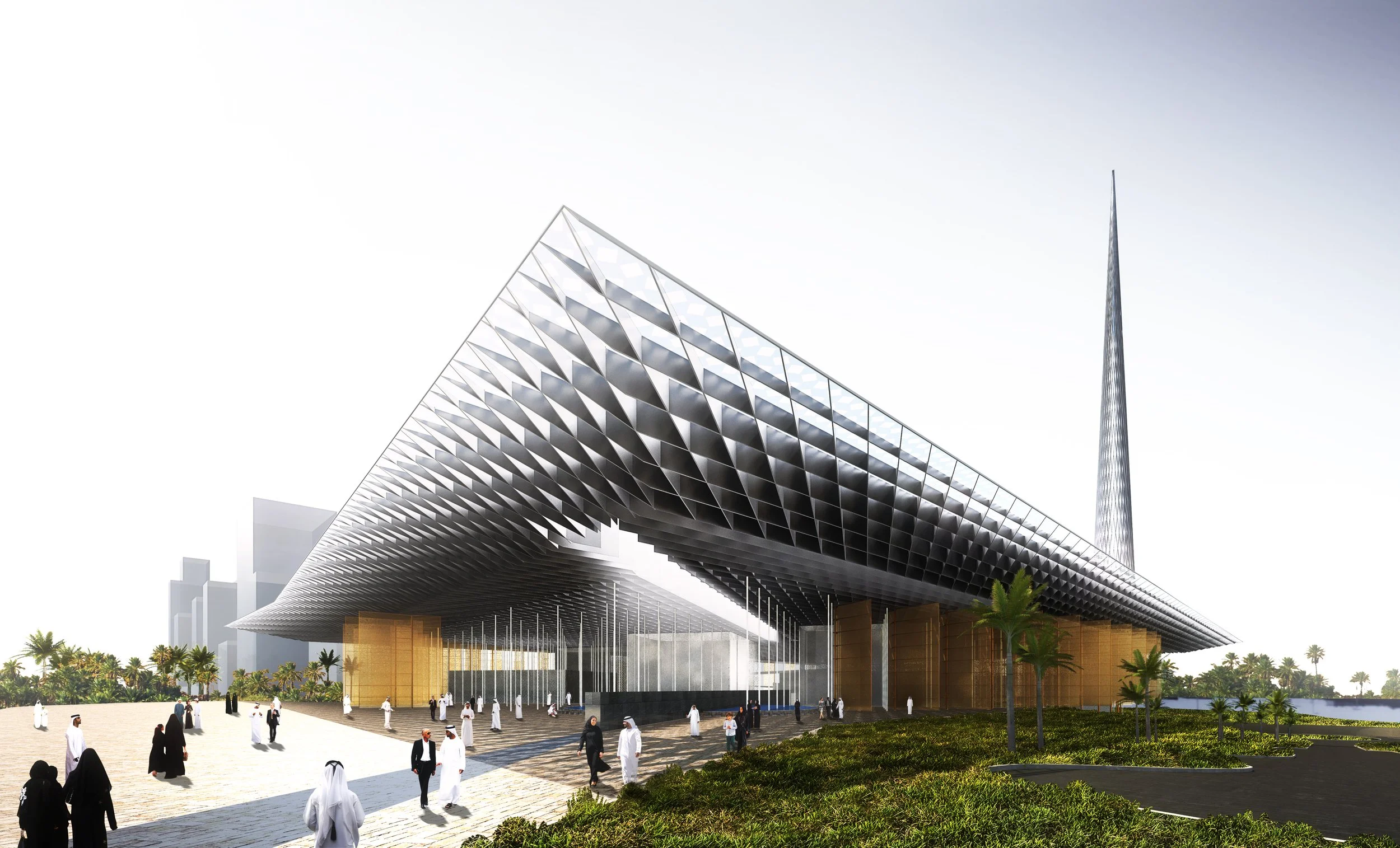 MOSQUE COMPETITION - DESIGNER: FGP - PROJECT LEADER: DAMAA - RENDER: QUANTUM SPACE