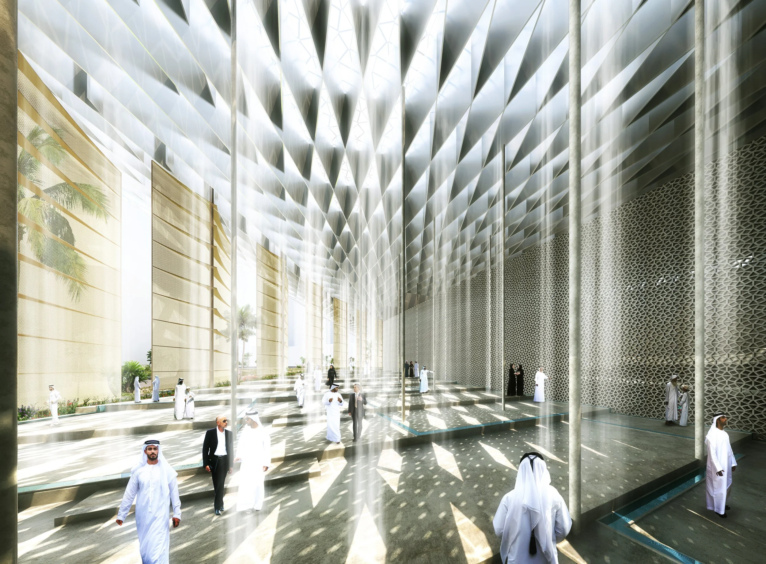 MOSQUE COMPETITION - DESIGNER: FGP - PROJECT LEADER: DAMAA - RENDER: QUANTUM SPACE