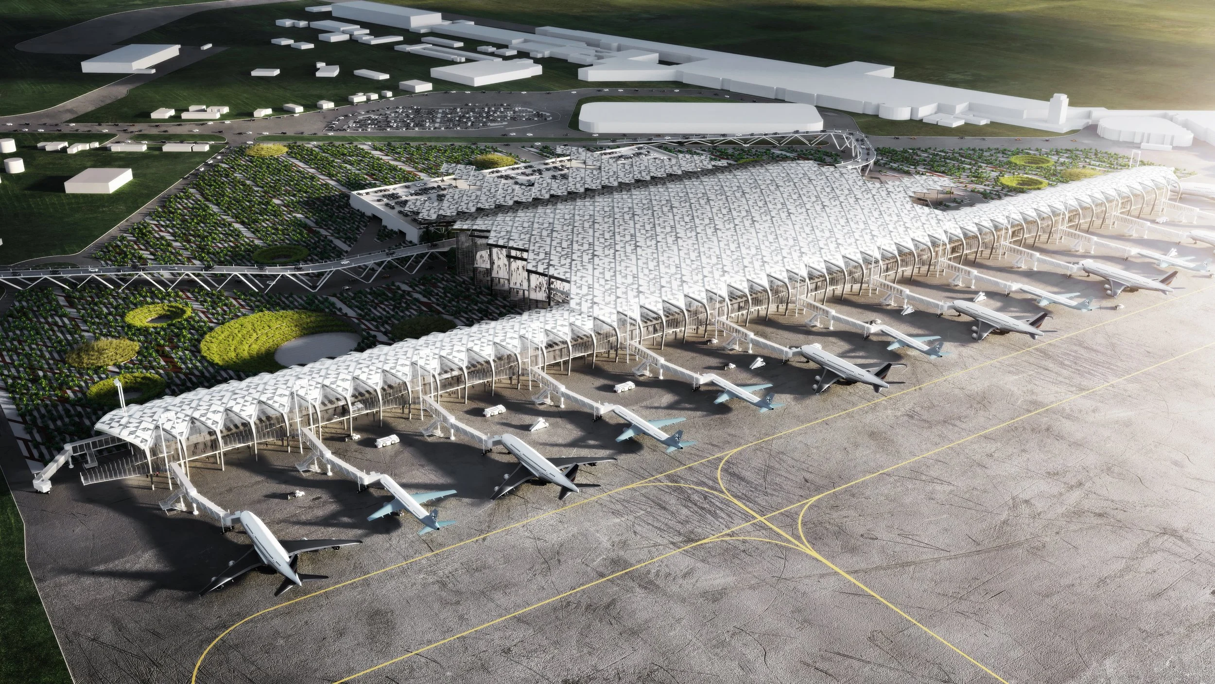 AIRPORT COMPETITION - PROJECT LEADER: DAMAA - RENDER: QUANTUM SPACE