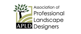 Logo of the Association of Professional Landscape Designers (APLD) featuring a tree, pathway, and text