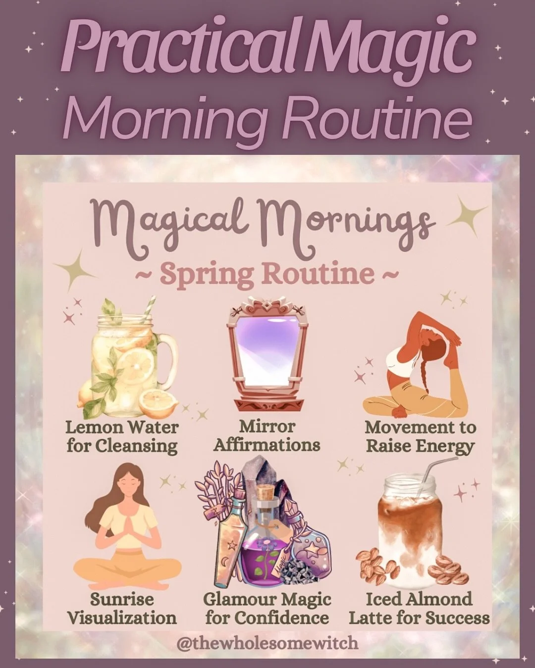 Spring is practically begging us to usher in some fresh energy, new beginnings, and renewed morning routines with a touch of magic, naturally! Here is my take on a beneficial spring time morning routine. I also like to journal and do a card pull in t