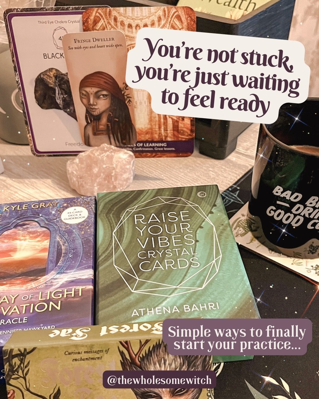 As with most things in life, you have to stop waiting for the version of you that feels completely ready for it. Perfect time, perfect place, perfect routine&hellip;this is not required to have a consistent spiritual practice. And really, that perfec