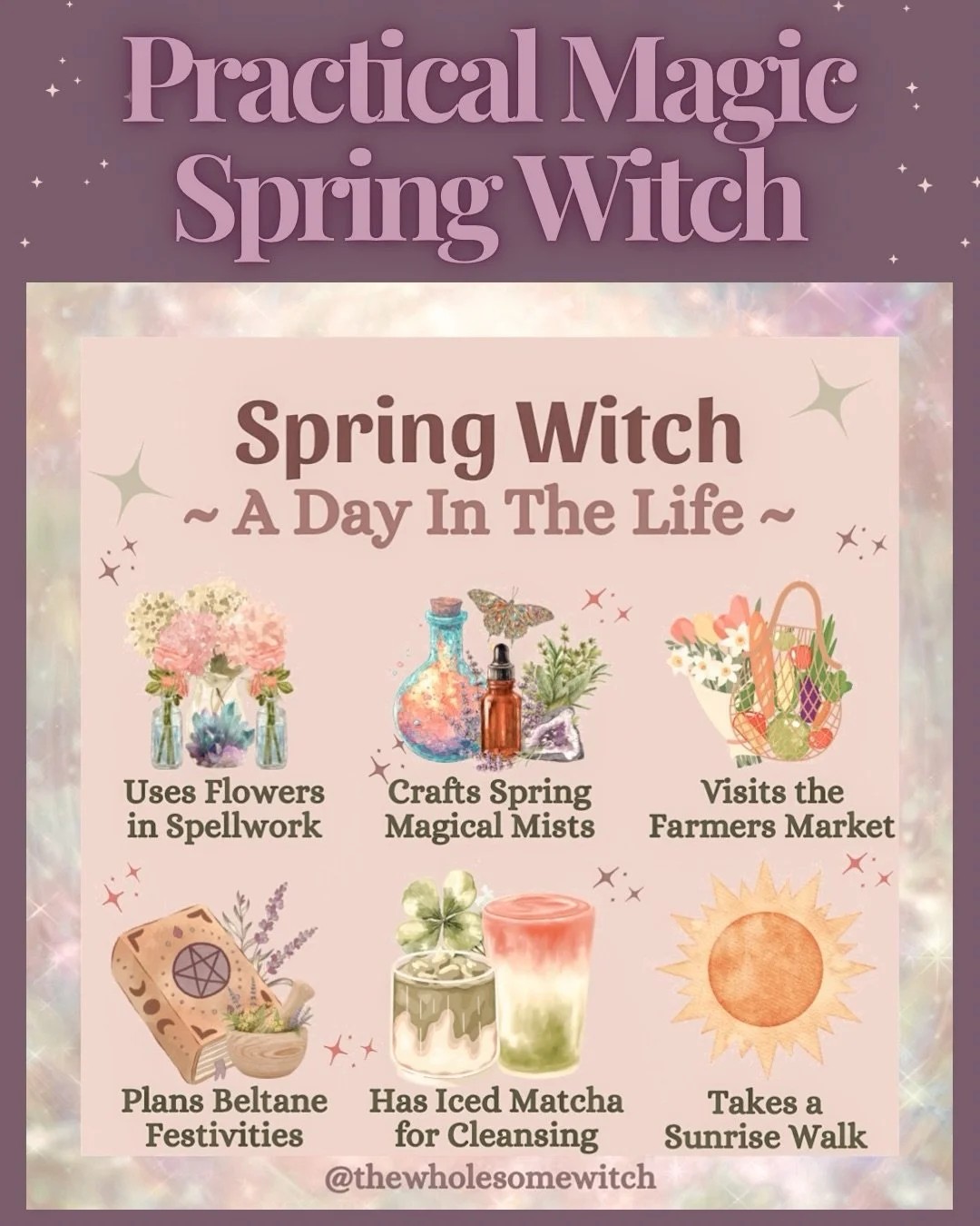 It&rsquo;s Saturday friends! What&rsquo;s your perfect witchy spring day in the life look like? This one is just for funsies! Spring is here and we have to embrace every early sunrise, late sunset, flower that blooms, and that special spring magic en