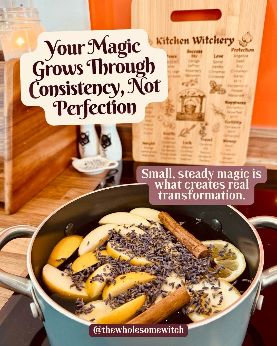 Consistency sounds kind of boring right lol. It&rsquo;s not always exciting or glamorous, it&rsquo;s not the long beautiful rituals or the perfectly planned practice. It&rsquo;s the stuff you do quietly behind the scenes; the mindful walk outside, th