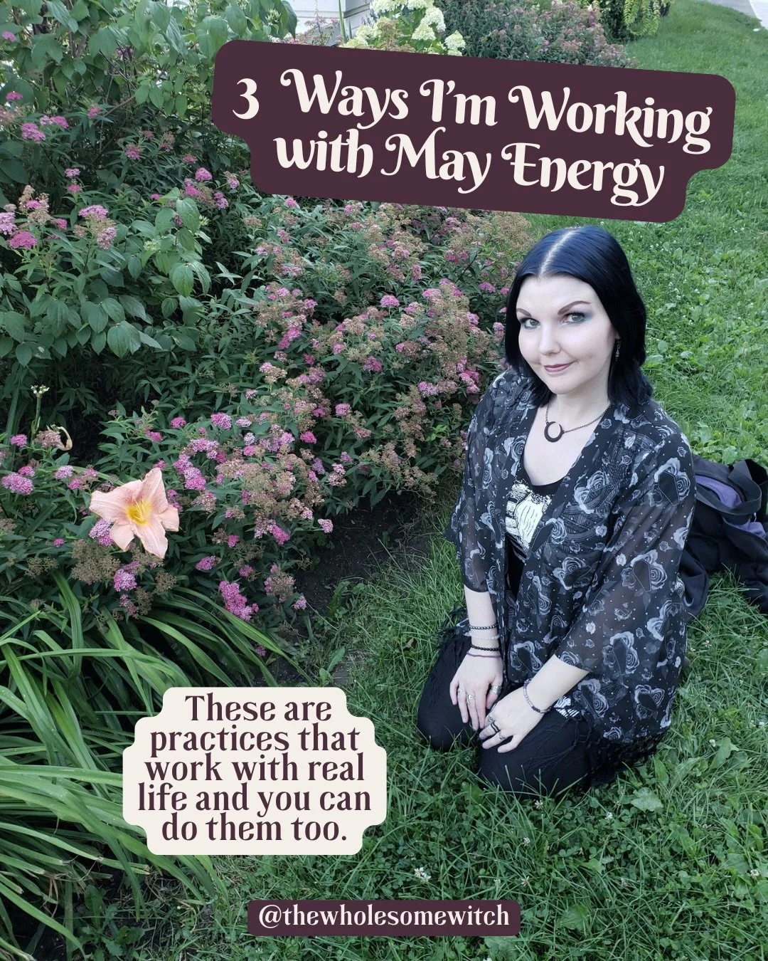 So you probably already know May is one of my favourite months. The energies this month are vibrant yet grounded and nature is springing to life everywhere you look. It&rsquo;s invigorating, to me anyways lol. So today I wanted to share 3 ways I am w