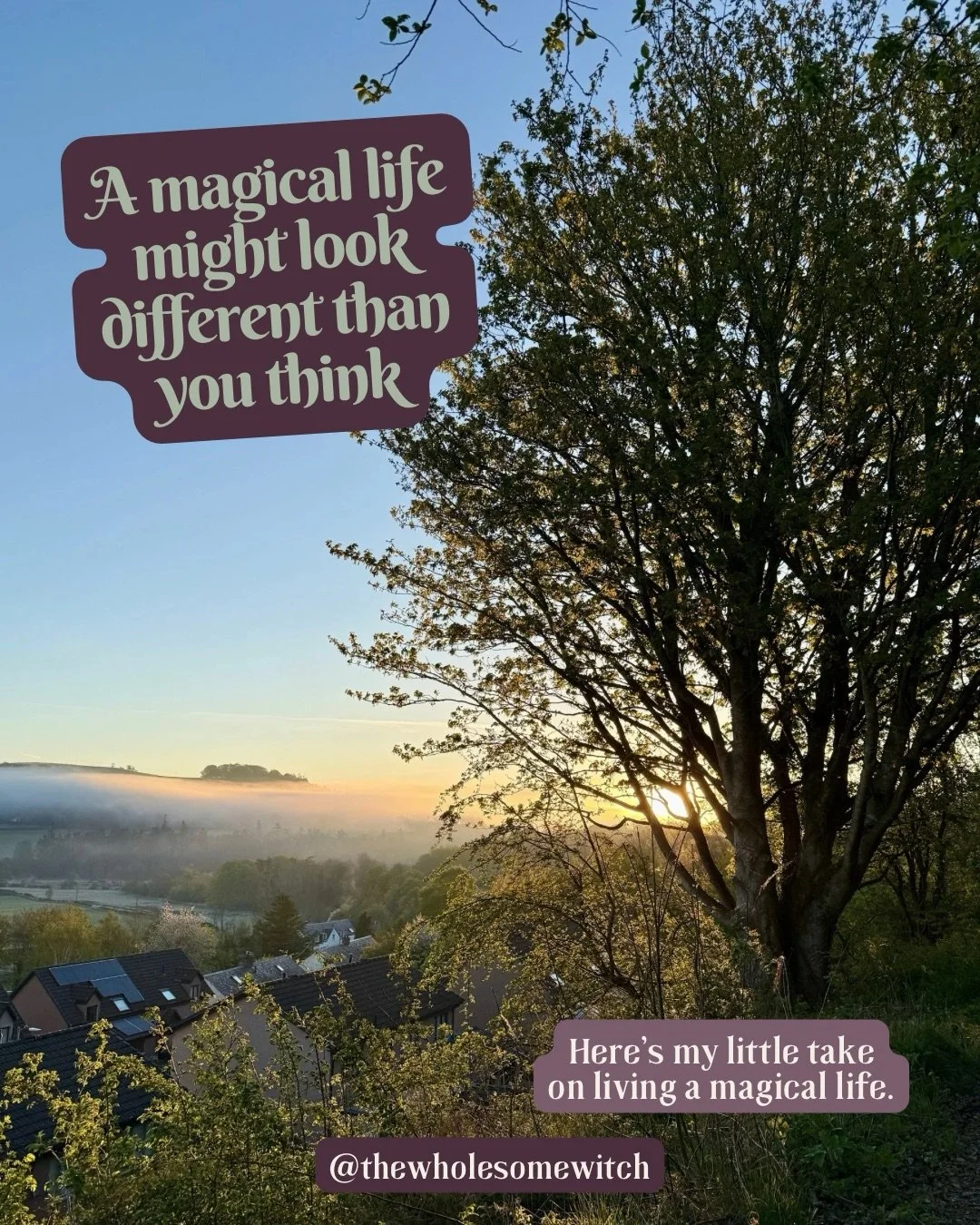When you say something like living magically, I think a lot of people imagine something elaborate, maybe super aesthetic, or perhaps out of reach to them. But that is very far from the truth.  At least for me. It&rsquo;s not about my life or practice