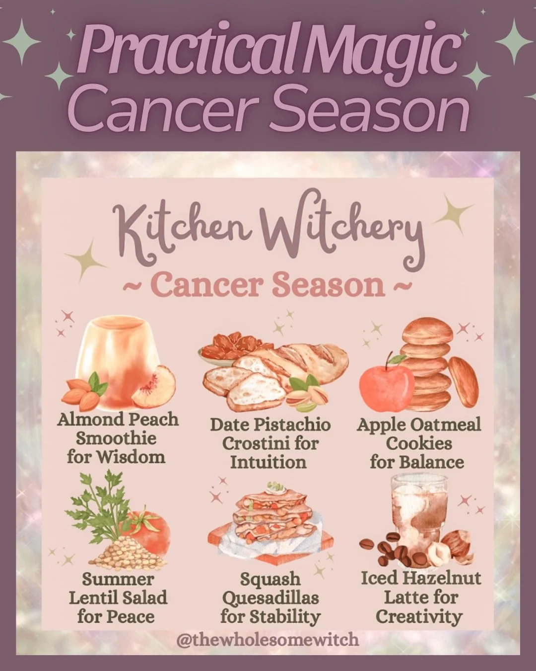 As we passed the Solstice, we also entered Cancer Season! This astrological season calls for us to trust our intuition, acknowledge our inner most feelings, take time to relax, nourish and appreciate our relationships, look inward, allow space for he