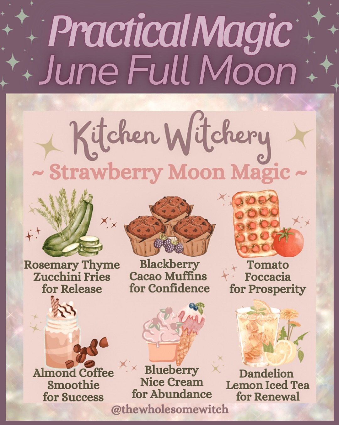 It&rsquo;s Full Moon time once again friends! This full moon will be in Capricorn and is known by many including Strawberry Moon, Mead moon, Rose moon, Strong Sun Moon, Planting Moon, or Dyan Moon. ✨
...⠀⠀⠀⠀⠀⠀⠀⠀⠀
This moon invites us to celebrate how