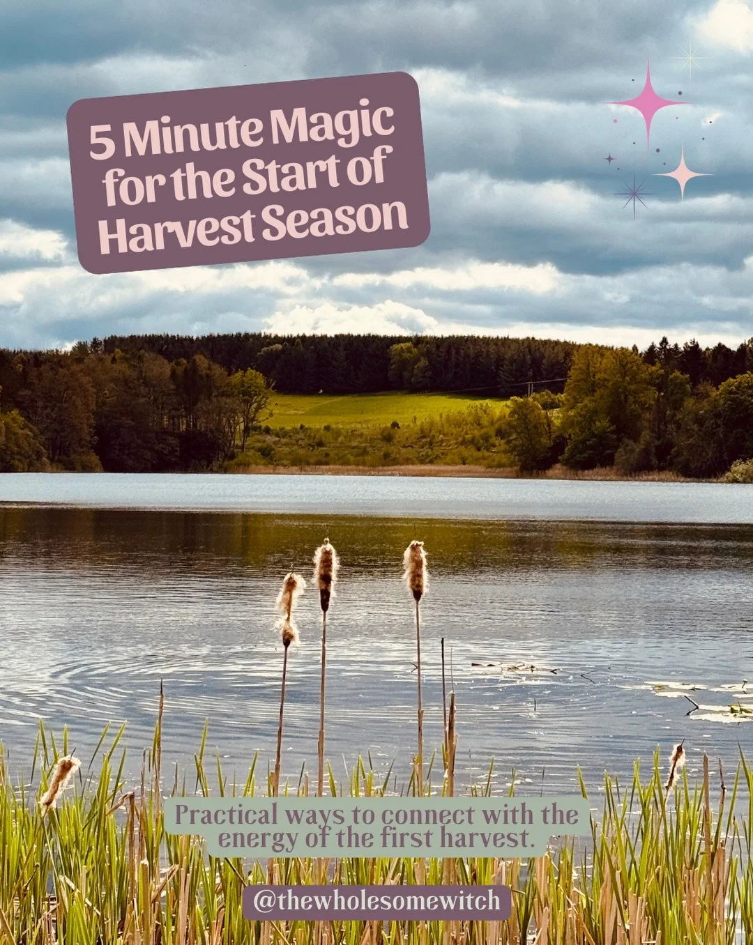 With our first harvest festival (Lughnasadh/Lammas) swiftly approaching on August 1st, I wanted to share some magical ideas to help you step into the energies of the season that are practical, meaningful, and will only take you a few minutes. So if y