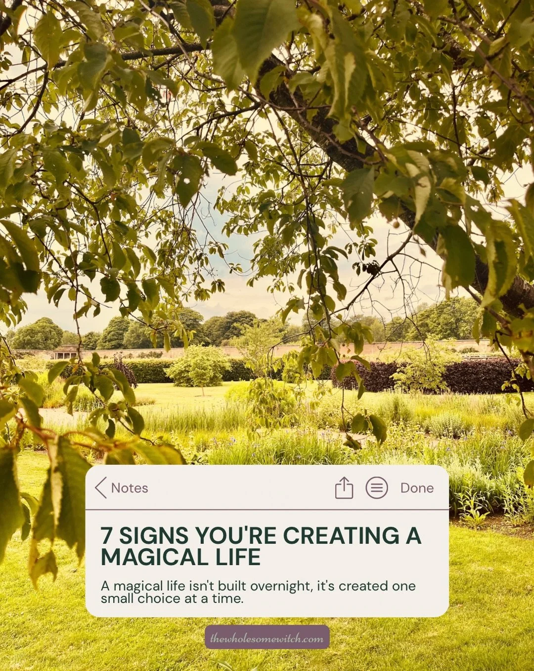 Creating a magical life isn&rsquo;t about waiting for extraordinary moments or for you to do the next ritual. It really starts with being present and noticing the magic that is already available to you each day. ✨
&hellip;
It&rsquo;s watching the mor