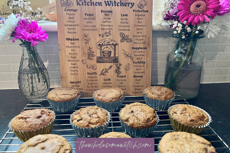 Kitchen Witch: Vegan Plum &amp; Walnut Muffins for Protection