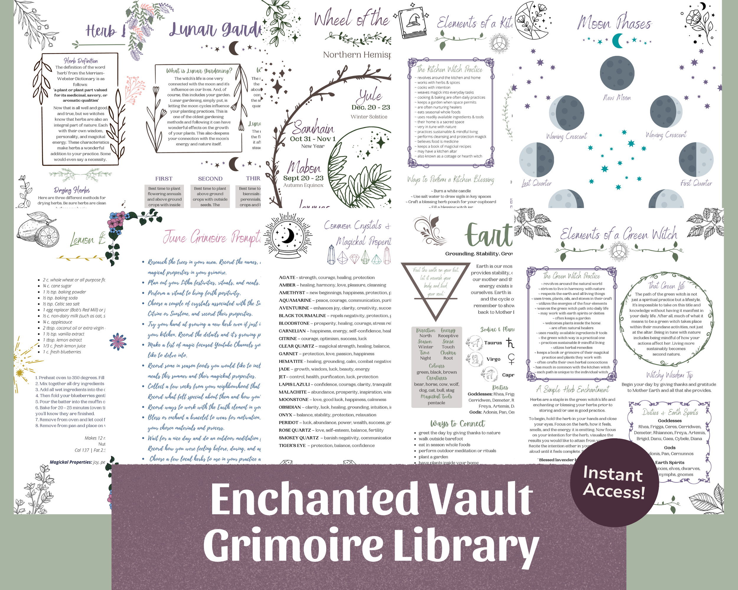 Enchanted Vault Grimoire Library