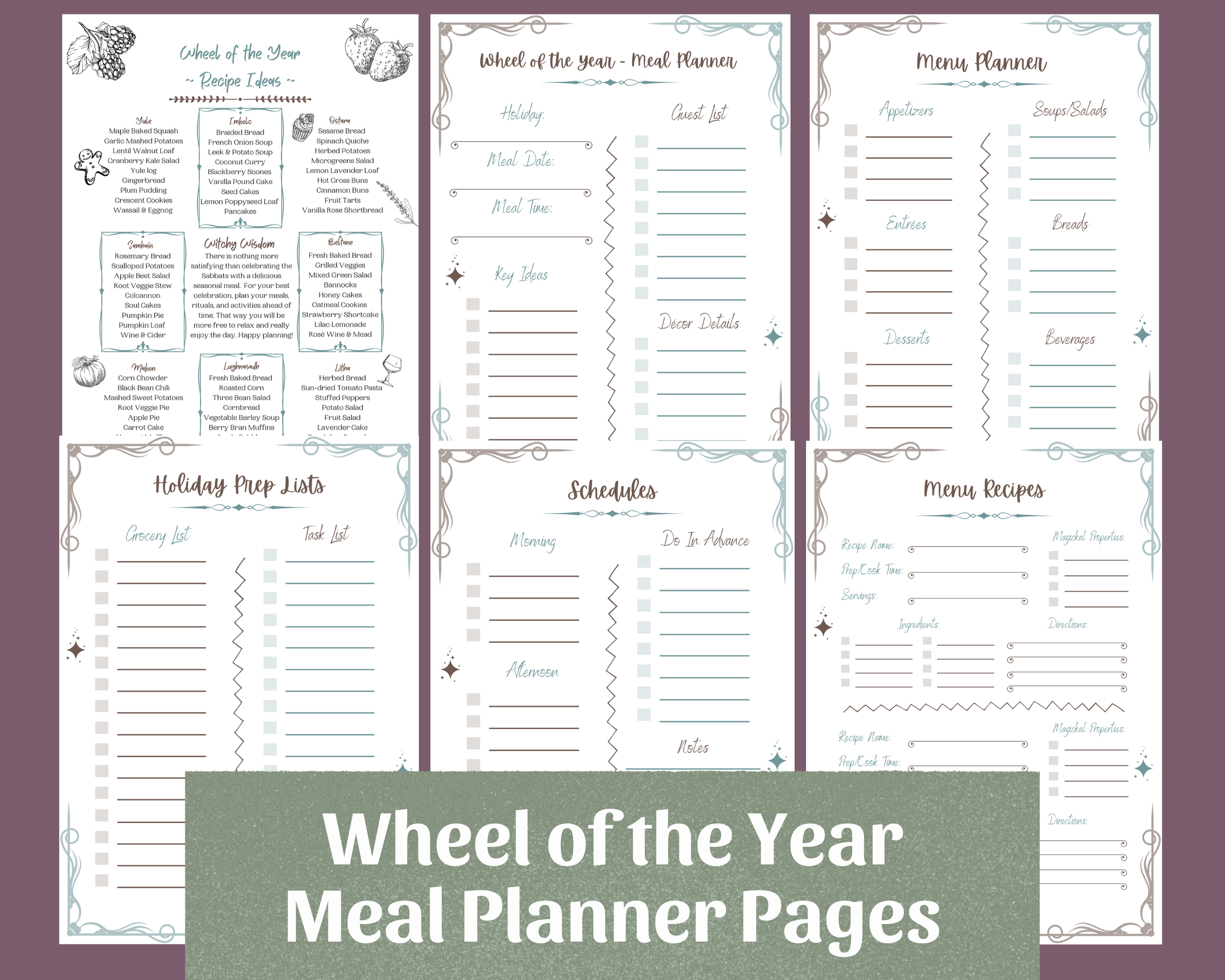 Etsy Main Pic-  Sabbat Meal Planning Pack 2026.png