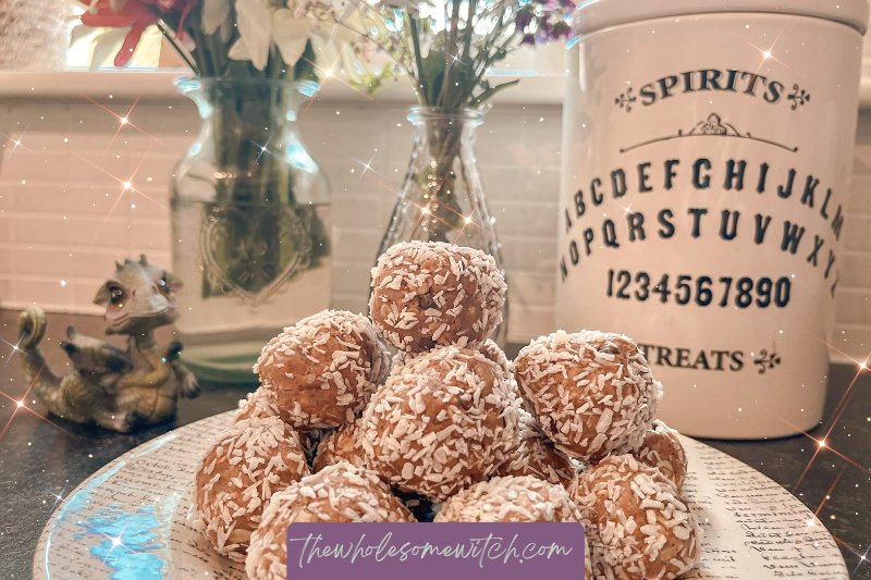 Kitchen Witch: Easy Peanut Butter Coconut Bites for Good Luck