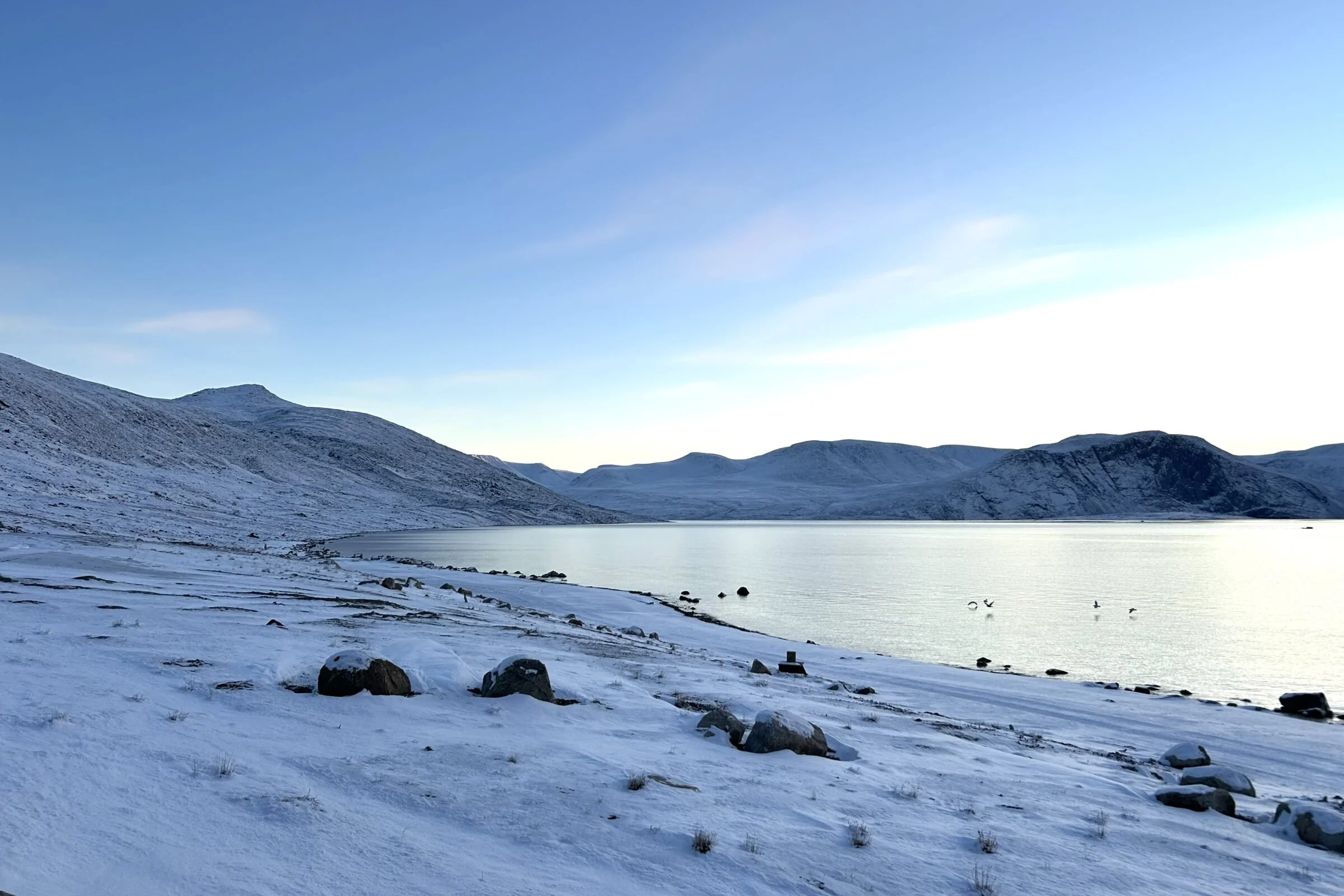 The site of the future Qikiqtarjuaq deepsea port is roughly a kilometre south of the community’s airport.