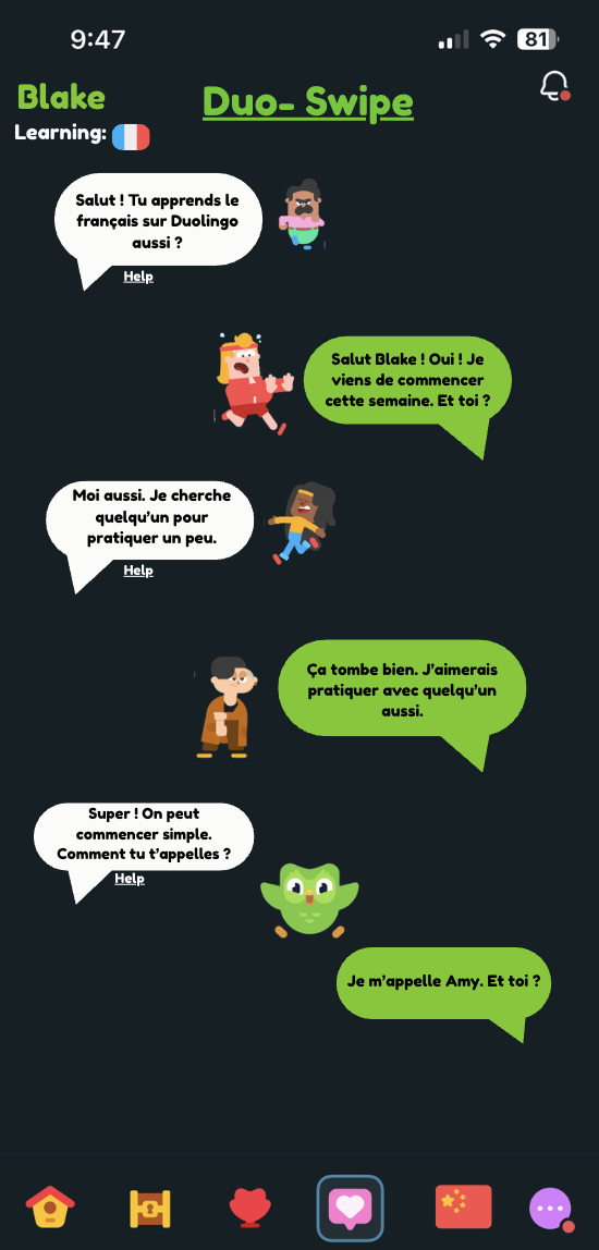 Conversation format