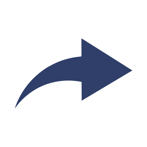 A blue curved arrow pointing to the right.