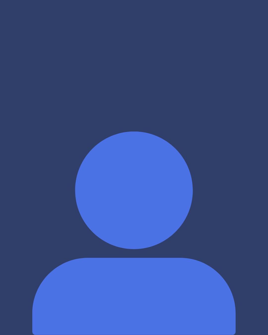 Generic user profile icon with a circular head and shoulders on a dark blue background.