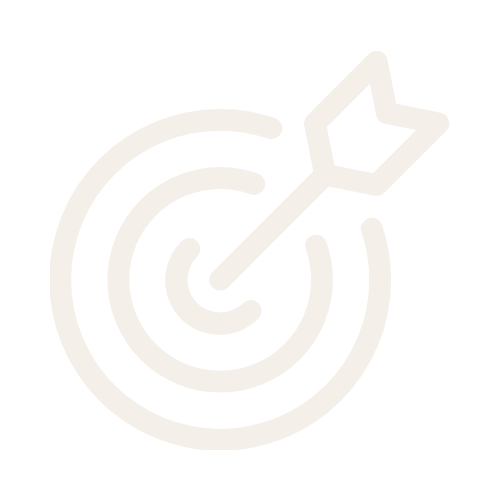 Icon of a dart hitting the bullseye on a target.