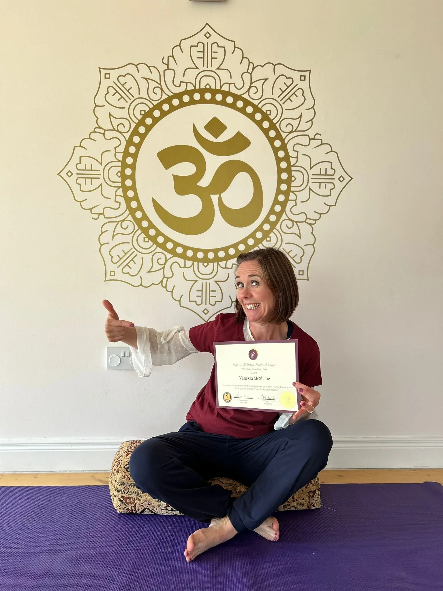 Embodied yoga teacher