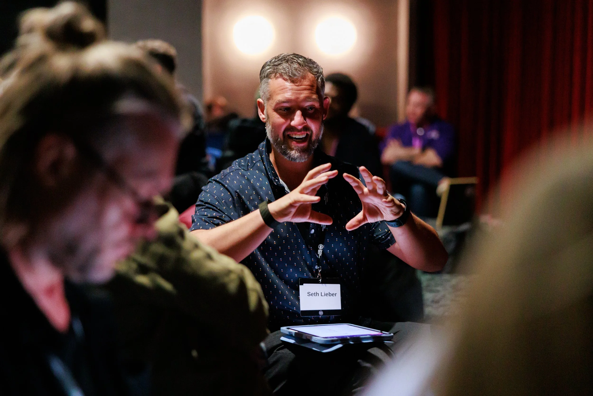 Seth Lieber facilitating a tourism experience design discussion