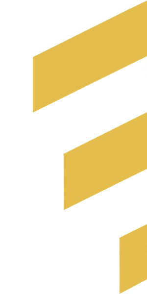 Colorado Custom Built logo graphic. Three golden diagonal stripes.