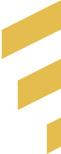 Colorado Custom Built logo graphic. Three golden diagonal stripes.