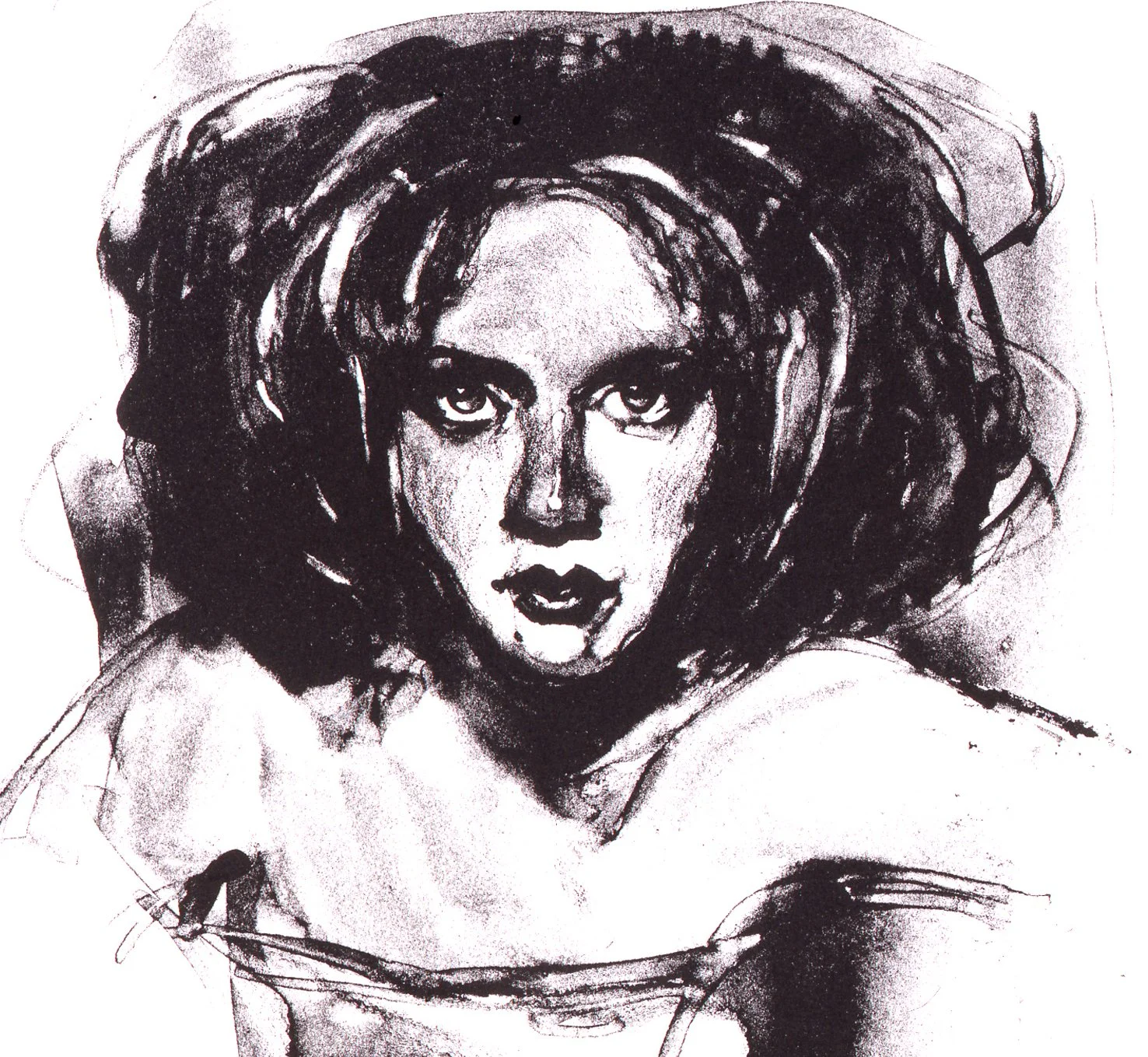Malcolm T. Liepke | Head Study in Washes, 1999