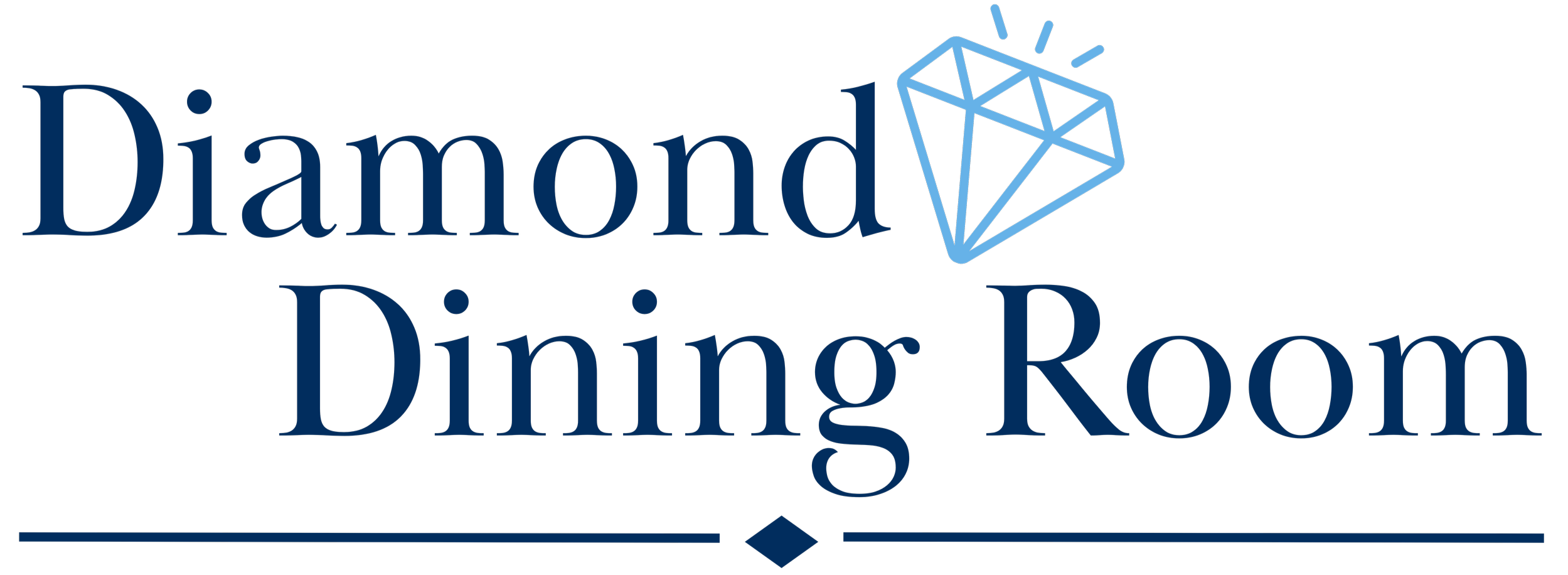 Logo for Diamond Dinning Room alpha psi of alpha delta pi adpi usc