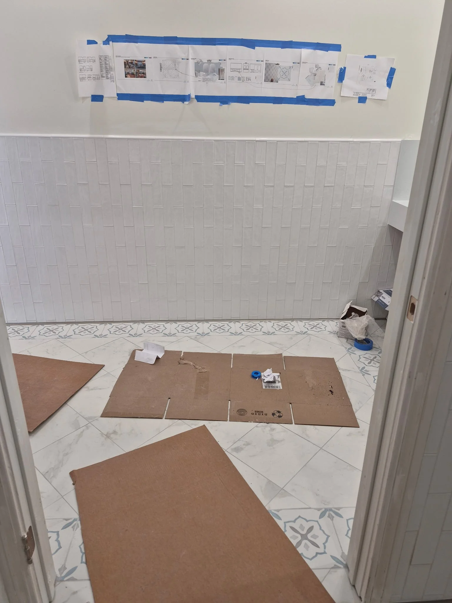 Powder Room in Progress.
