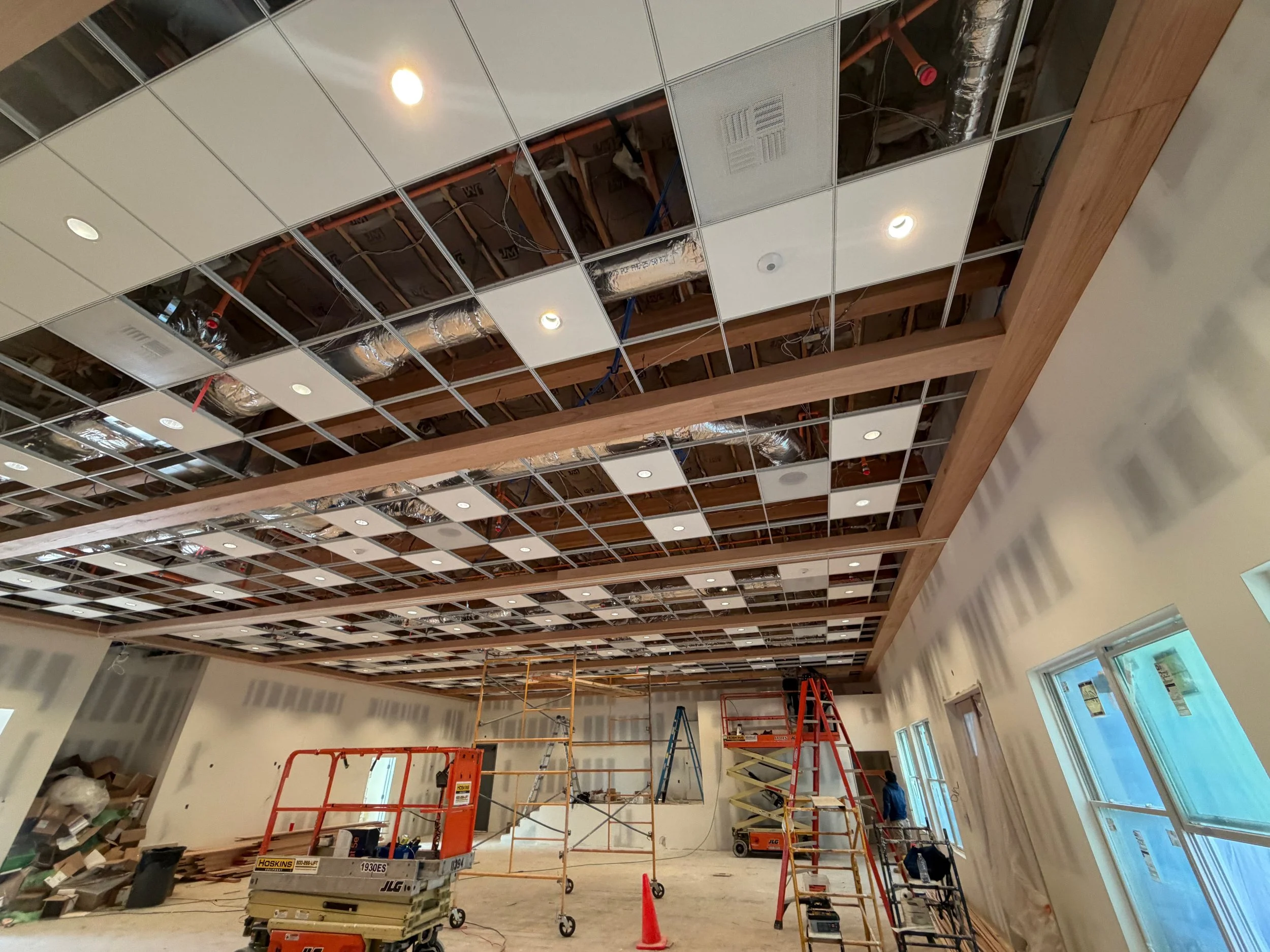 alpha psi of alpha delta pi adpi usc diamond dining room concept inside outside exterior interior construction in progress outside interior